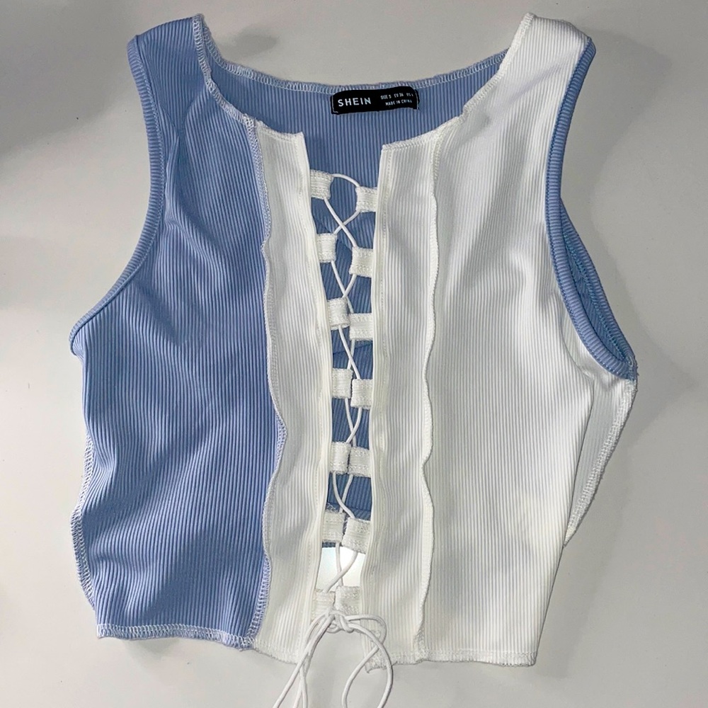 Lace Up Front Tank Top